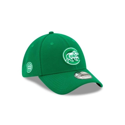 Chicago Cubs Gorra | New Era MLB St Patricks Day 39thirty Stretch Fit Cap Mexico - Verdes